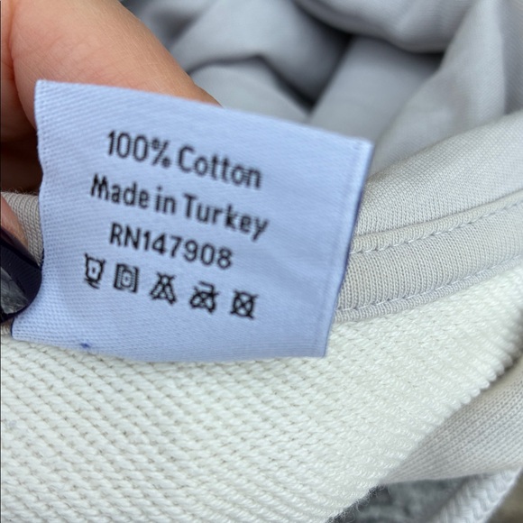 Outdoor Voices Soft Cotton Oversized Hoodie- dove/ bone - Picture 8 of 9